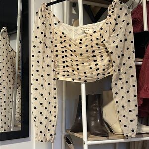 Polka Dot Long Sleeve Top